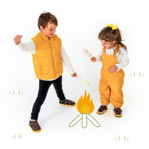 Zapatos respetuosos Baby Lobitos Fuego Negro-Amarillo 2