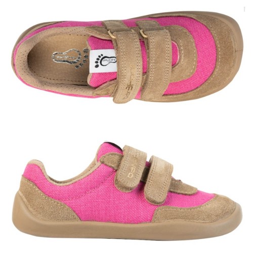 Zapatillas de lona Bar3foot Ohio Fucsia suela SMILE