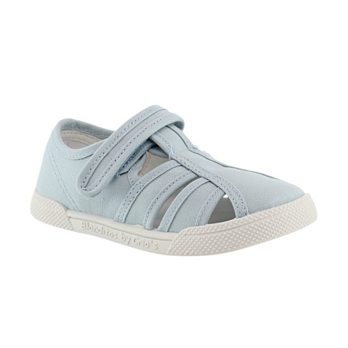 Sandalias de lona respetuosas Blanditos Mango Celeste