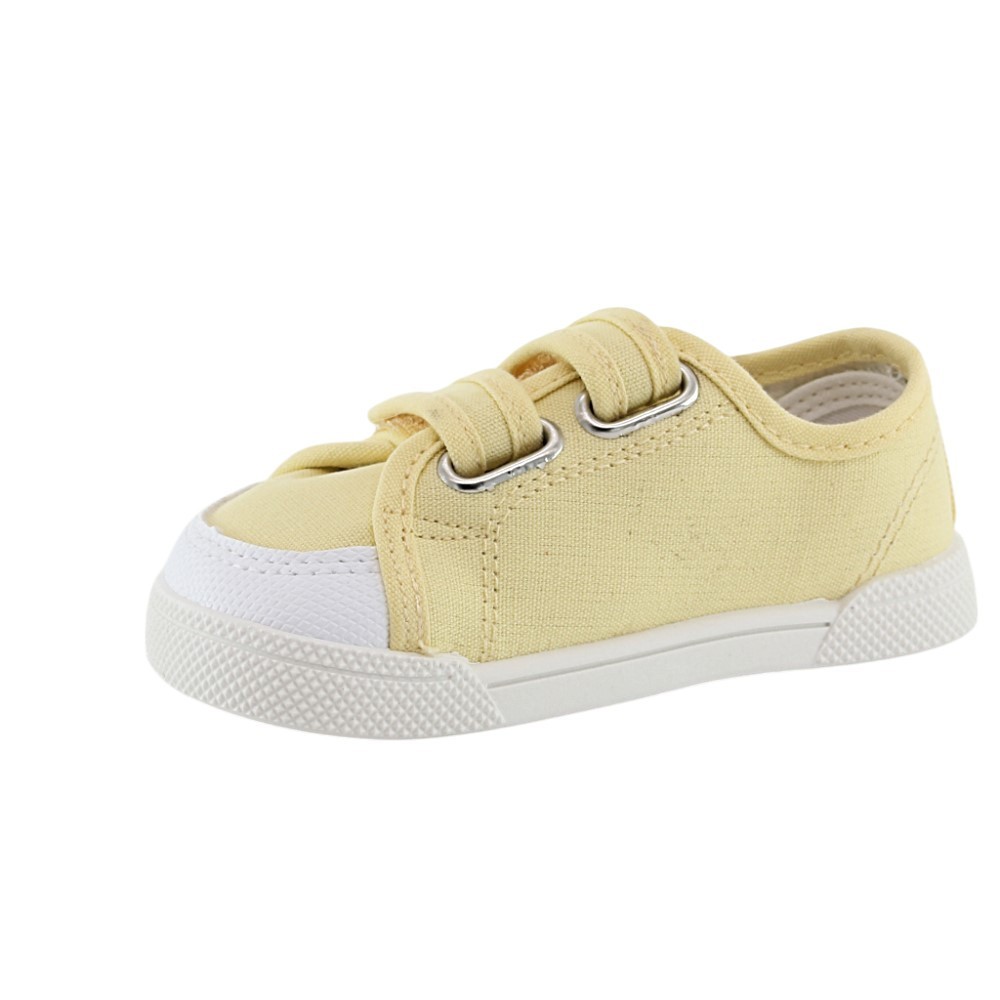 Zapatillas barefoot de lona Blanditos Coco Amarillo