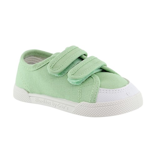 Zapatillas barefoot de lona Blanditos Coco Verde