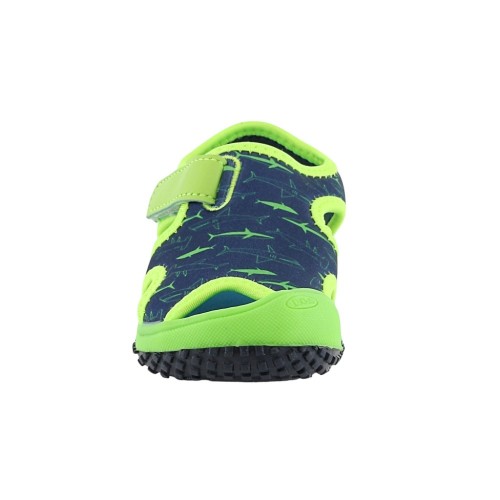 Sandalias de agua Bubble Kids Tiburones Azul-Verde 2