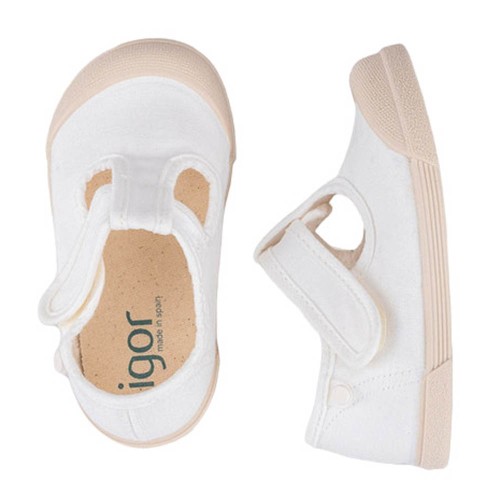 Zapatillas de lona barefoot Igor Pepito Blanco 2