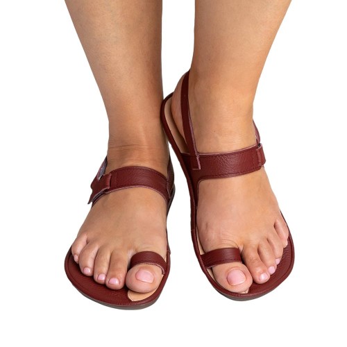 Sandalia BAREFOOT Magical Shoes Aurora Granate 2