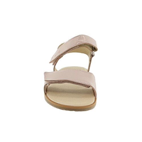 Sandalias Flexi Nens Barefoot velcro Rosa Metalizado 2