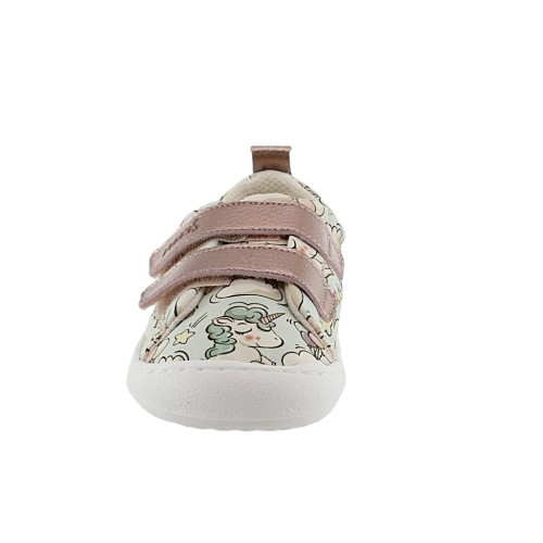 Zapatillas Barefoot Flexi Nens 9110-R Unicornios Rosa 2