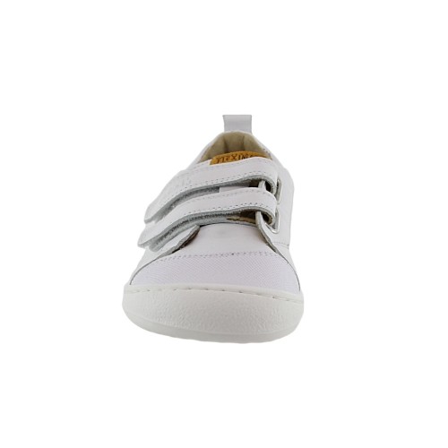 Zapatillas de piel barefoot Flexi Nens 9000-R Blanco 2