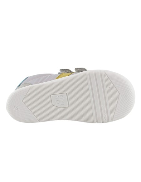 Zapatos barefoot Piruflex PF174-6 Gris claro Amarillo