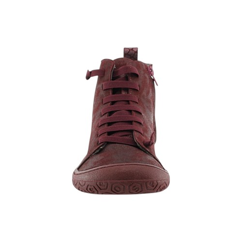 Botines barefoot Yoyo Borgoña forro borreguito 2