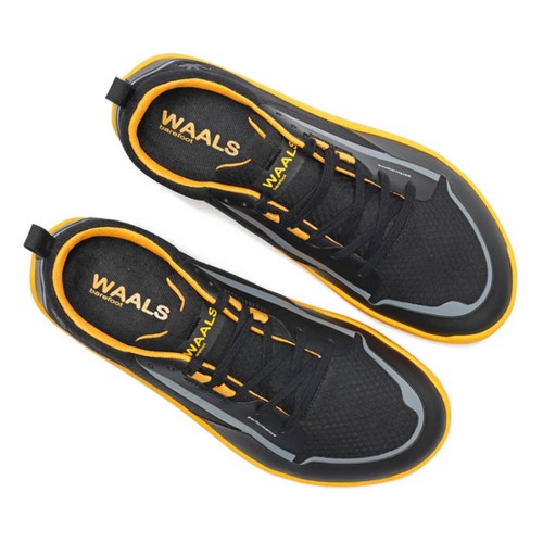 Zapatos barefoot Waals Hybrid Negro-Naranja 2