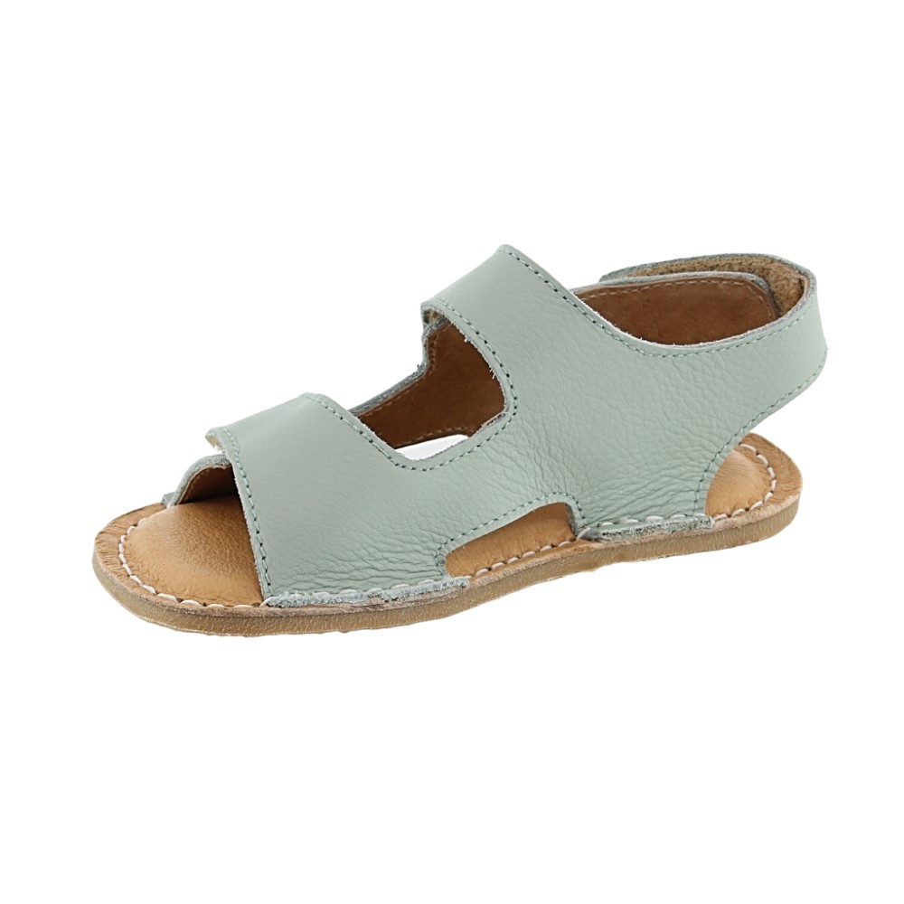 Sandalias respetuosas 3 velcros Saltarín Turquesa