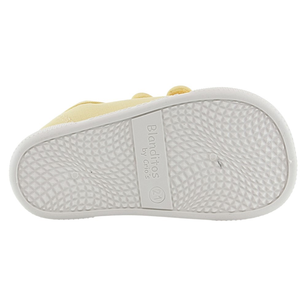 Zapatillas barefoot de lona Blanditos Coco Amarillo