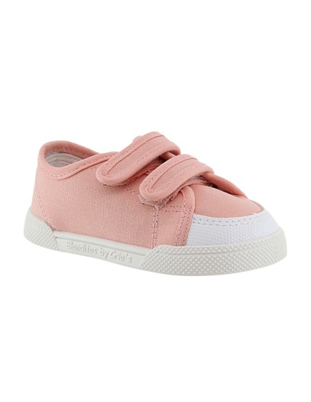 Zapatillas barefoot de lona Blanditos Coco Rosa