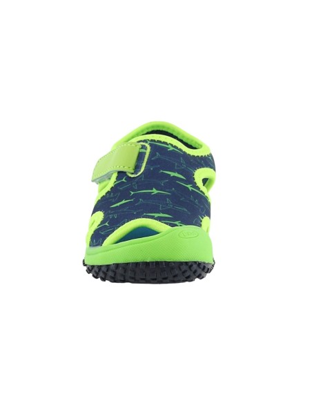 Sandalias de agua Bubble Kids Tiburones Azul-Verde