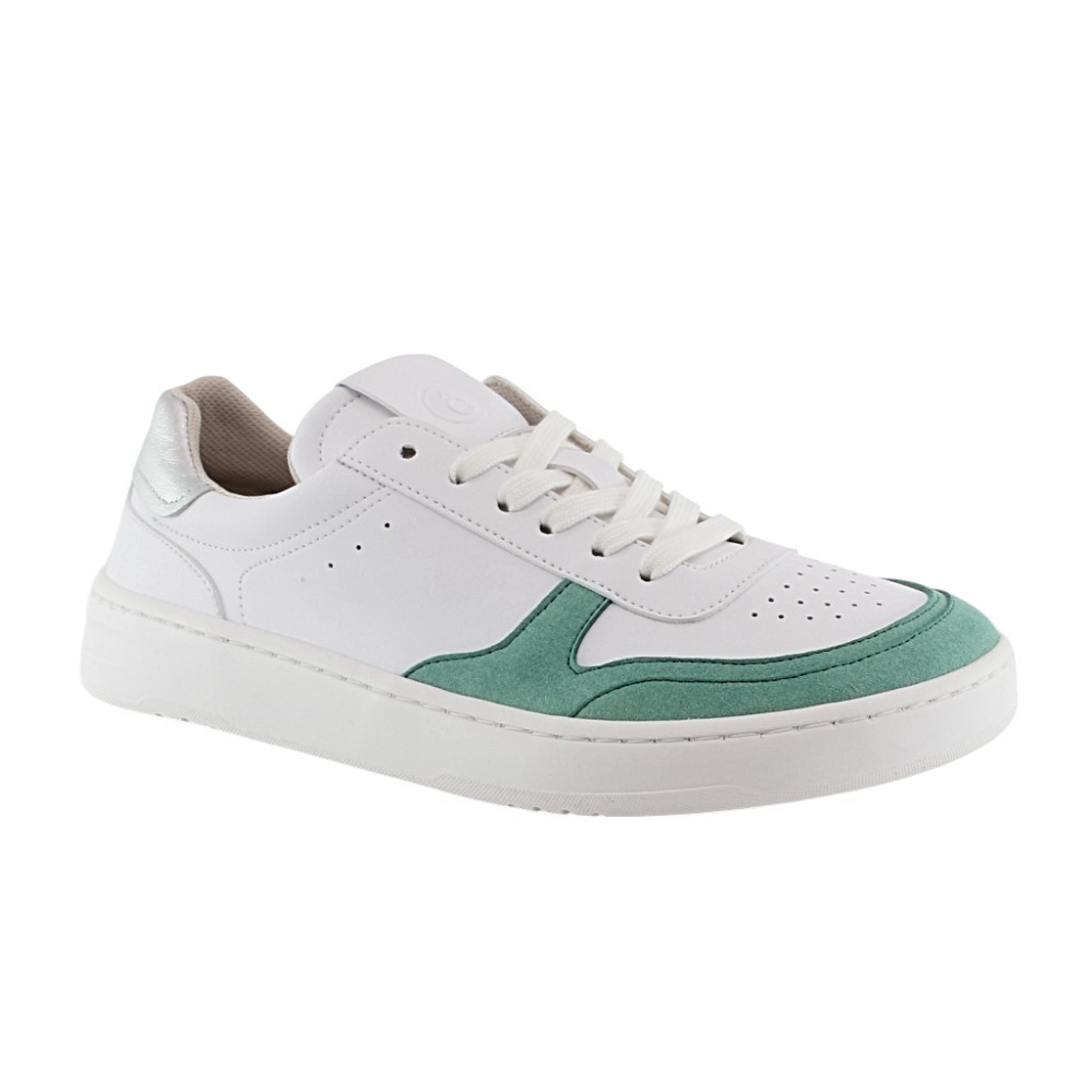 Zapatillas barefoot Coqueflex Nayra Verde-Blanco-Plata