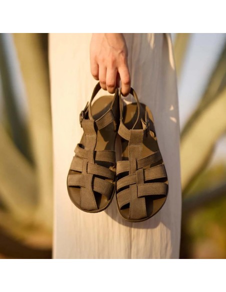 Sandalias barefoot Catania Kaki