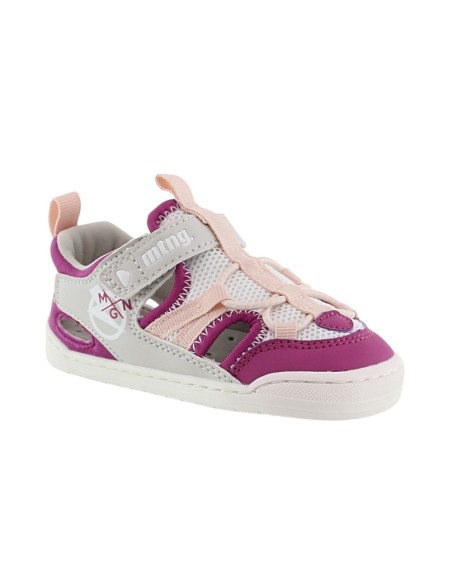Sandalias barefoot Mustang Free Fucsia-Blanco