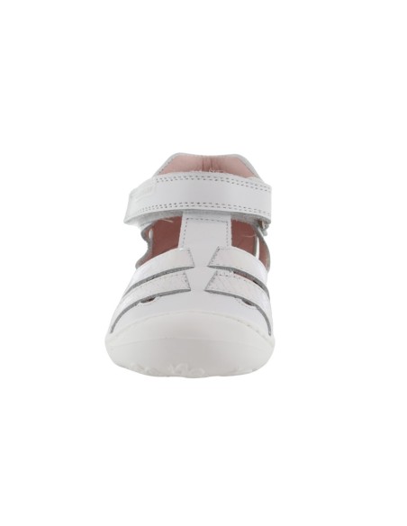 Sandalias respetuosas cerradas Pablosky 023902 Blanco-Rosa