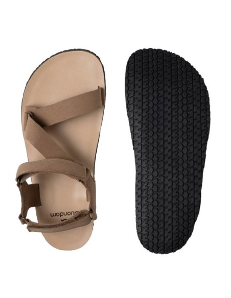 Sandalias barefoot Quondam Origami Marrón