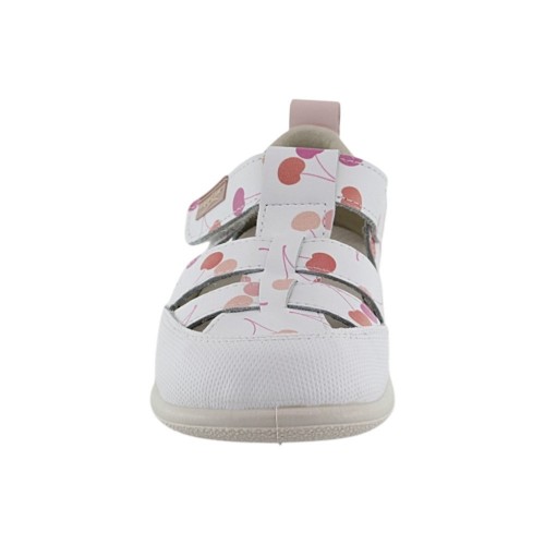 Sandalias respetuosas ZapyFlex 2 Tiras Blanco-Cerezas 2