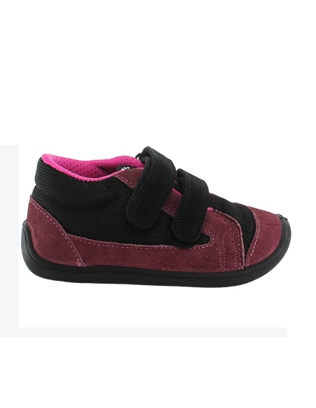 Calzado respetuoso abotinado Bar3foot Granate-Fucsia