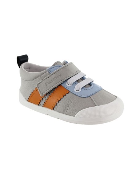 Calzado respetuoso Blanditos Iris Gris-Naranja