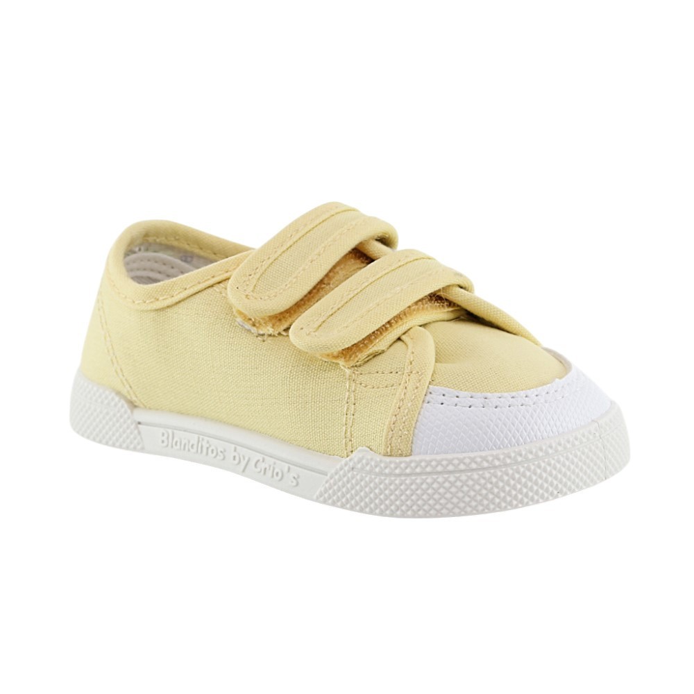 Zapatillas barefoot de lona Blanditos Coco Amarillo