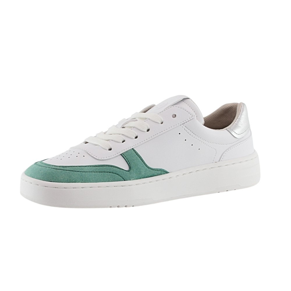 Zapatillas barefoot Coqueflex Nayra Verde-Blanco-Plata