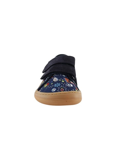 Zapatillas barefoot de lona Froddo Mar Azul