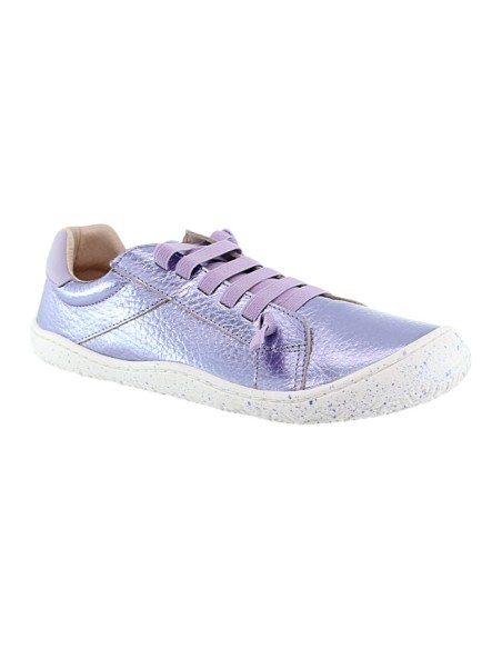 Zapatos barefoot POPPIS Meraki Piel Lila metalizado