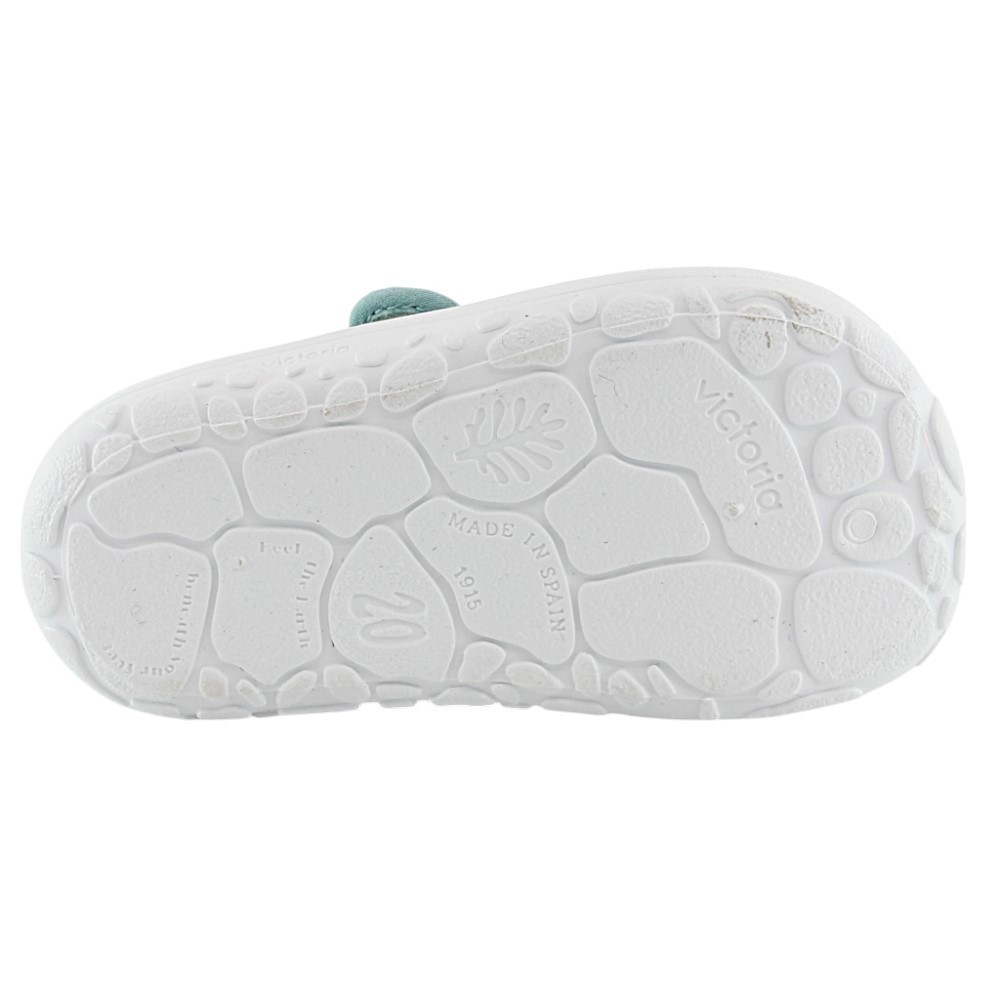 Merceditas barefoot lona Victoria Bosco Manzana