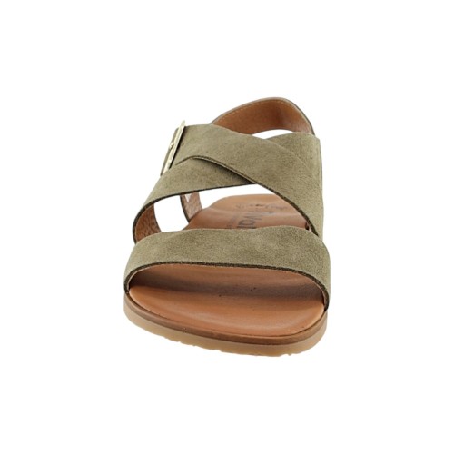 Sandalias barefoot Vivant Lino Kaki 2