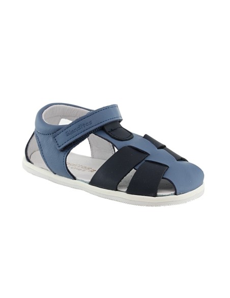 Sandalias respetuosas Blanditos Algodón Azul-Jeans