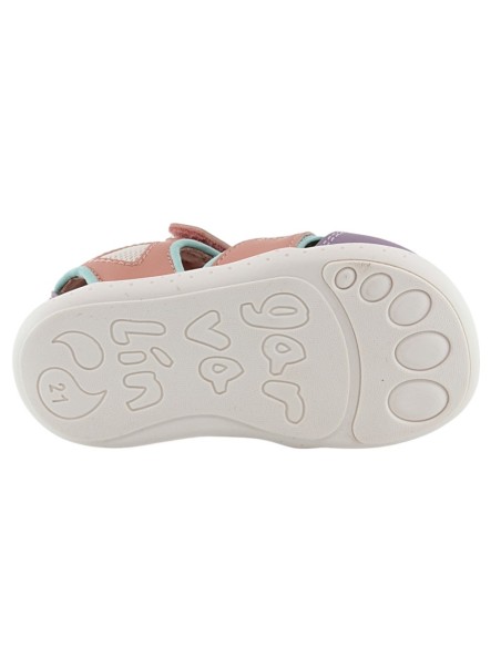 Sandalias respetuosas Garvalín 25236 Blanco-Lila