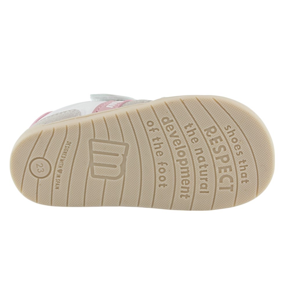 Calzado barefoot Mustang Free Blanco-Rosa