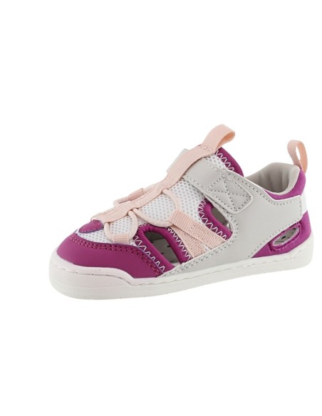 Sandalias barefoot Mustang Free Fucsia-Blanco