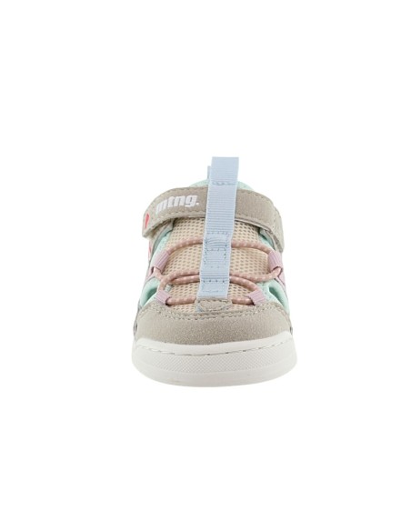 Sandalias barefoot Mustang Free Gris-Rosa
