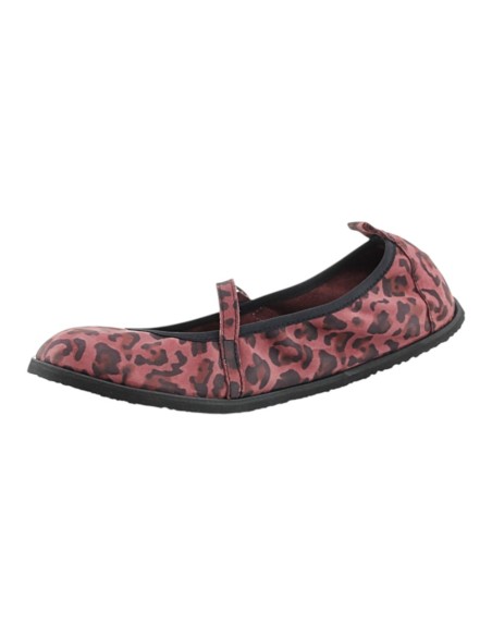 Merceditas barefoot 8252-C Flexi Nens Leo Fucsia-Negro