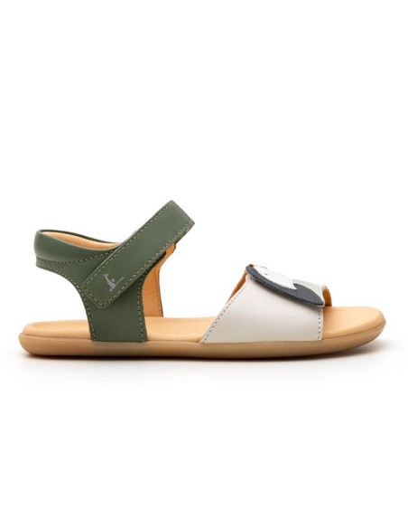 Sandalias barefoot Tip Toey Joey Toucan Beige-Verde