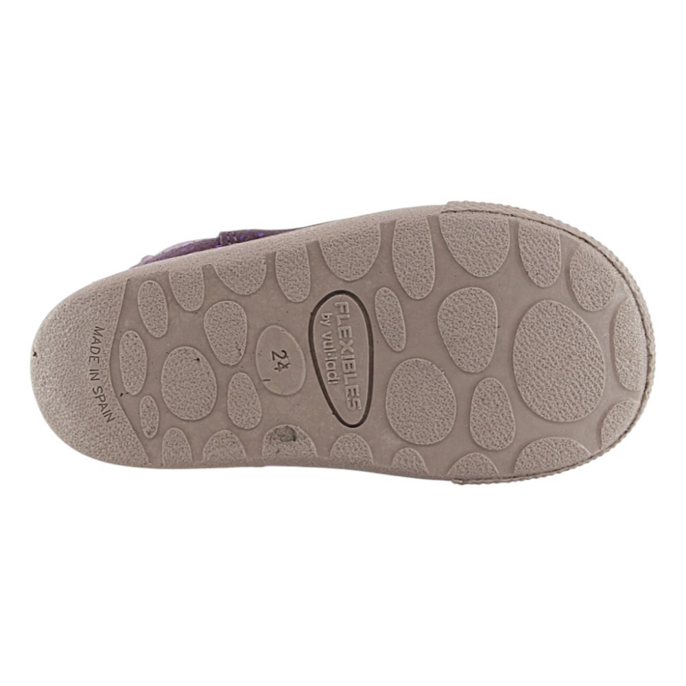 Botines Flexibles by Vulladi Puntitos chelsea Morado