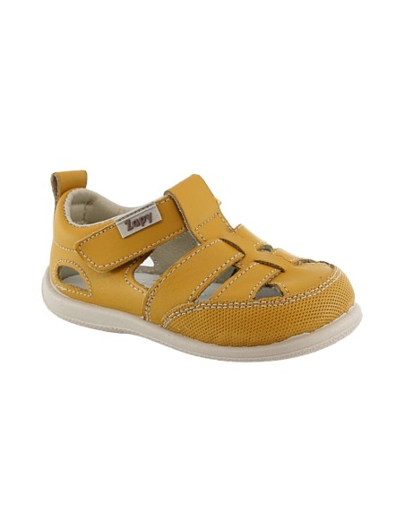 Sandalias respetuosas ZapyFlex  2 Tiras Mostaza