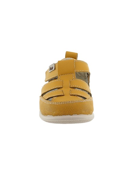 Sandalias respetuosas ZapyFlex  2 Tiras Mostaza