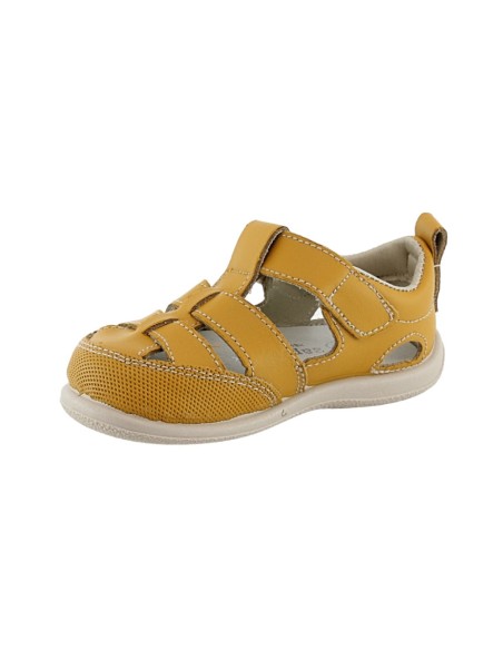 Sandalias respetuosas ZapyFlex  2 Tiras Mostaza
