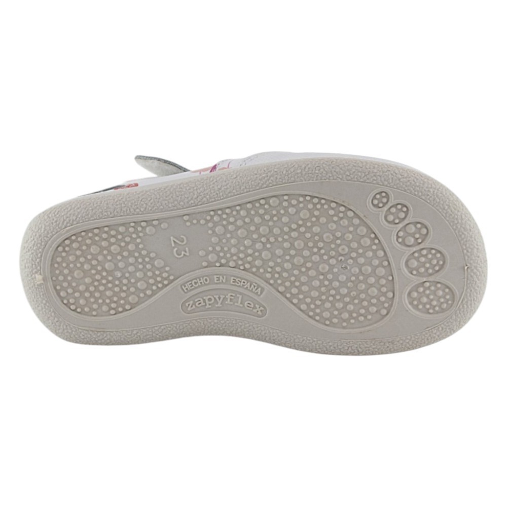 Sandalias respetuosas ZapyFlex 2 Tiras Blanco-Cerezas