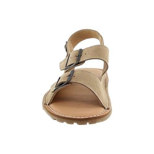 Sandalias barefoot Boston Lamine Serraje Marrón 2