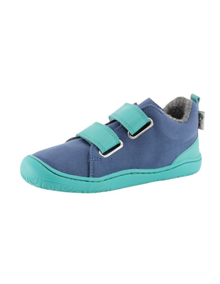 Botines barefoot Poppis New Yoyo Aqua forro térmico