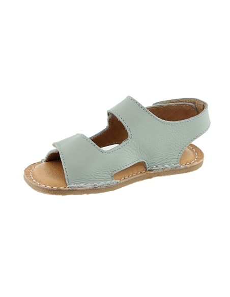 Sandalias respetuosas 3 velcros Saltarín Turquesa
