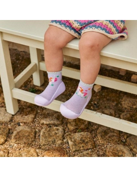 Zapatos primeros pasos Attipas Unicorn Purple
