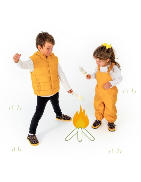 Zapatos respetuosos Baby Lobitos Fuego Negro-Amarillo