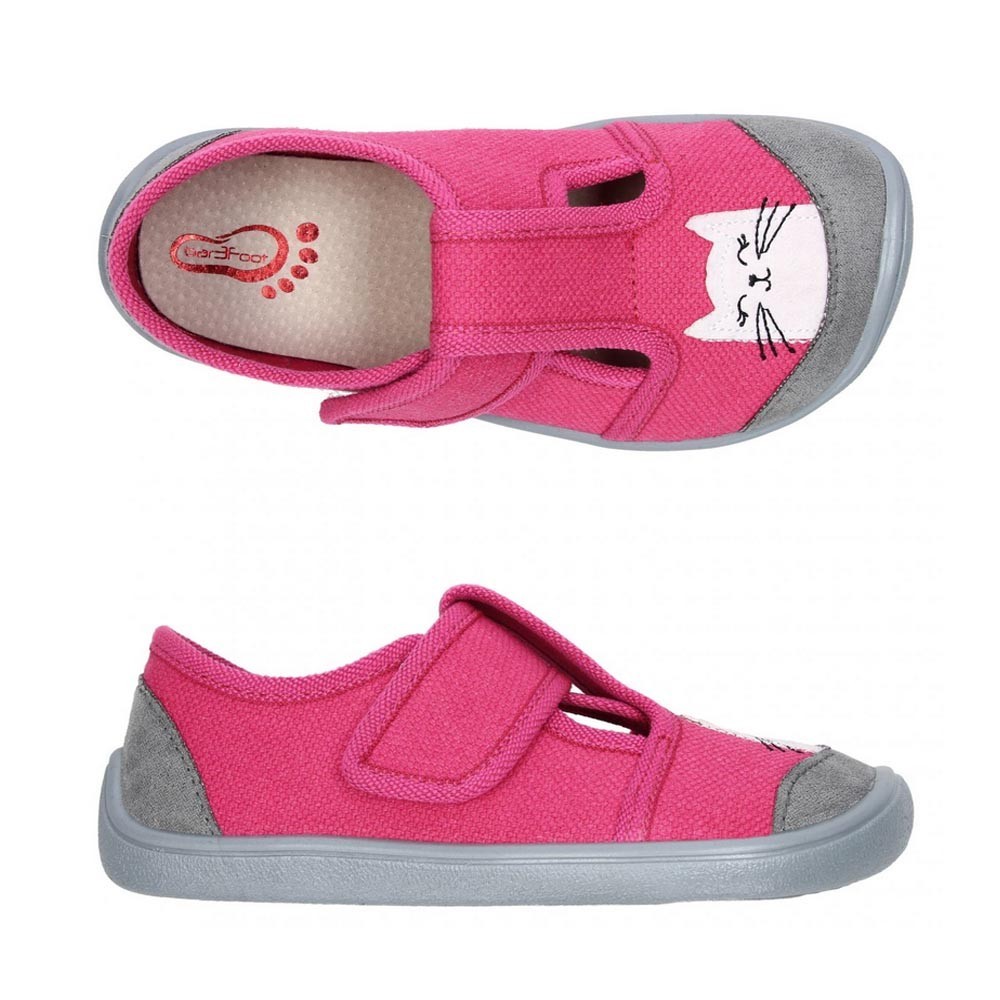 Sandalias con velcro Bar3foot Nevada Gato Fucsia